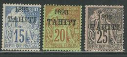 * TAHITI  - * - N°24/25, 22A - 3 Val - TB - Sonstige & Ohne Zuordnung