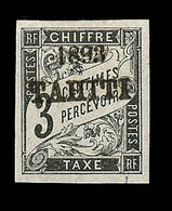 * TAHITI - TIMBRES TAXE  - * - N°16 - 3c Noir - Signé - TB - Autres & Non Classés