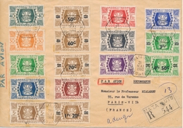 L WALLIS ET FUTUNA - L - N°133/55 Sf N°144, 152 - Série France Libre - S/pli Rec - Obl. MATA UTU - 21/Mai/1960 - Pr PARI - Altri & Non Classificati