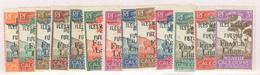 **/* WALLIS ET FUTUNA - TIMBRES TAXE - **/* - N°24/36 - Qques Valeurs ** - TB - Andere & Zonder Classificatie