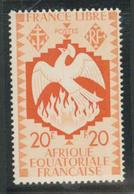 * AFRIQUE EQUATORIALE FRANCAISE - * - N°154b (rouge) - Trace Mini - TB - Other & Unclassified