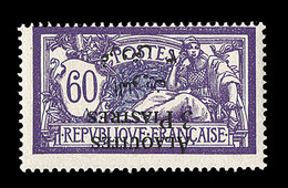 ** ALAOUITES - ** - N°10 - 3pi S/60c Violet Et Bleu - Surch. Renversée - TB - Autres & Non Classés