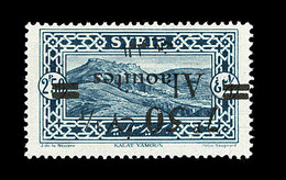 * ALAOUITES - * - N°45 - 7p50 S/2p50 Bleu Vert - Surch. Renversée - TB - Other & Unclassified