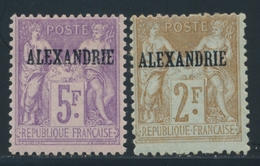 * ALEXANDRIE - * - N°17/18 - 2F Et 5F - Signés - TB - Altri & Non Classificati