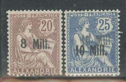 * ALEXANDRIE - * - N°41a "8" Large, N°42a Dble Surch. - TB - Andere & Zonder Classificatie