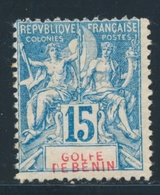 * BENIN  - * - N°25 - 15c Bleu - Comme ** - TB - Autres & Non Classés