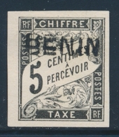 (*) BENIN  - (*) - TAXE N°1 - 5c Noir - Signé - TB - Autres & Non Classés