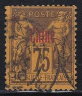 O CHINE - BUREAU FRANCAIS - O - N°13 - 75c Violet Noir S/jaune - TB - Altri & Non Classificati