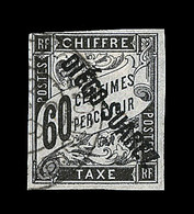 O DIEGO SUAREZ - TIMBRES TAXE  - O - N°12 - 60c Noir - Certificat Scheller - TB - Autres & Non Classés