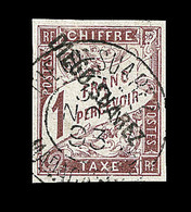 O DIEGO SUAREZ - TIMBRES TAXE  - O - N°13 - 1F Marron - Signé Bernichon - TB - Andere & Zonder Classificatie