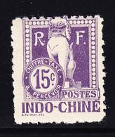 * INDOCHINE - TIMBRES TAXE - * - N°9 - 15c Violet - Dent. 11 - TB - Autres & Non Classés