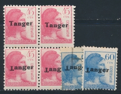 **/*/O MAROC ESPAGNOL - **/*/O - N°286 - Blocs De 4 (1 Ex "T" Renversé) - N°288 (2ex Avec "T" Renversé) - B/TB - Spanish Morocco