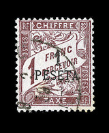 O MAROC - TIMBRES TAXE - O - N°5 - 1p S/1F Lilas Brun - TB - Vide