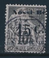 O NOSSI-BE - TIMBRES TAXE  - O - N°9 - 15c S/10c Noir S/lilas - TB - Autres & Non Classés