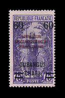 * OUBANGUI CHARI - * - N°57b - Surch. Noire Et Rouge - Signé - TB - Andere & Zonder Classificatie