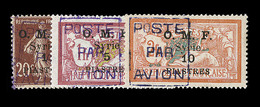 ** SYRIE - POSTE AERIENNE  - ** - N°4/6 - Les 3 Val Signées Brun - Rare - TB - Autres & Non Classés