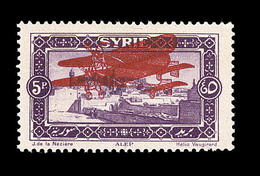** SYRIE - POSTE AERIENNE  - ** - N°32 - 5p Violet - Avec Dble Surch. - TB - Other & Unclassified