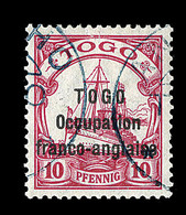 O TOGO BUREAU ALLEMAND - O - N°45 - 10pf Rouge - Signé Calves - TB - Autres & Non Classés