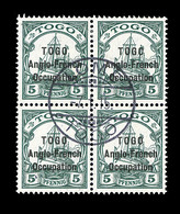 O TOGO BUREAU ALLEMAND - O - N°55 - 5pfg Vert De 1915 - Bloc De 4 - Obl. Lomé - Le 7/1/15 - TB - Other & Unclassified