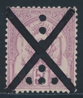 O TUNISIE - TIMBRES TAXE - O - N°21 - 5F Lilas - Annulé Plume - TB - Altri & Non Classificati