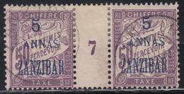 O ZANZIBAR - MILLESIMES - O - TAXE N°5 - Mill. 7 - TB - Other & Unclassified