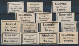 (*) BAVIERE - (*) - Retourmarken - 1869/1905  - 14 T. Diff. - B/TB - Sonstige & Ohne Zuordnung