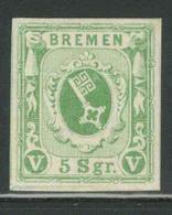 * BRÊME - * - N°4 - 5g Vert - TB - Bremen