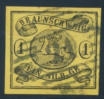 O BRUNSWICK - O - N°7 - 1s. Noir S. Jaune - TB - Braunschweig