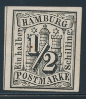* HAMBOURG - * - N°1 - 1/2s. Noir - TB/SUP - Hamburg