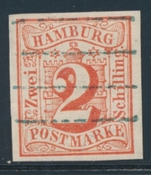 O HAMBOURG - O - N°3 - 2s Rouge - Belles Marges - TB/SUP - Hamburg (Amburgo)