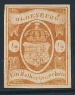 * OLDENBOURG - * - N°11 - ½g Brun - Signé - TB - Oldenburg