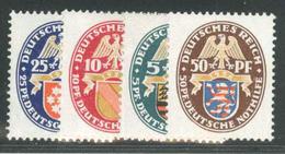** ALLEMAGNE - REPUBLIQUE WEIMAR - ** - N°390/93 - 4 Valeurs - TB - Unused Stamps