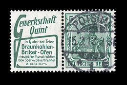 O ALLEMAGNE - TIMBRES DE CARNETS (Réf. MICHEL) - O - PUB N°R5 - TB - Libretti