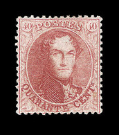 * BELGIQUE - * - N°16B - 40c Rouge - TB - 1849 Schulterklappen