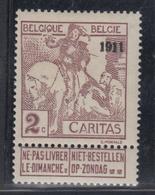 * BELGIQUE - * - N°94 (N°85) - TB - 1849 Epaulettes