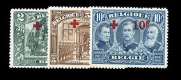 ** BELGIQUE - ** - N°161/63 - Les 3 Val - TB - 1849 Epaulettes