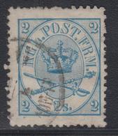 O DANEMARK - O - N°11 - 2s Bleu - Dentelure Irrégulière - TB - Used Stamps