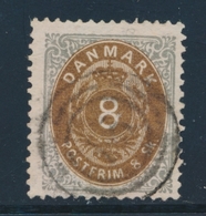 O DANEMARK - O - N°19 - 8s Gris Et Brun - TB - Used Stamps