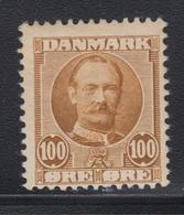 ** DANEMARK - ** - N°61 - 100ö Jaune Bistre - TB - Usati