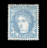 * ESPAGNE - * - N°112 - 2c Bleu - TB - Used Stamps