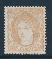 * ESPAGNE - * - N°113 - 12c Bistre - TB - Used Stamps