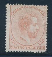 (*) ESPAGNE - (*) - N°127 - 4p. Brun Orange - TB - Used Stamps