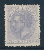 * ESPAGNE - * - N°195 - 75c Violet - TB - Used Stamps