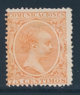 * ESPAGNE - * - N°208 - 75c Orange - TB - Oblitérés