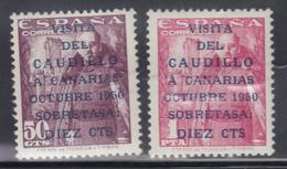 ** ESPAGNE - ** - N°806A/07A - Caudillo (16 ½ Mm) - TB - Gebraucht