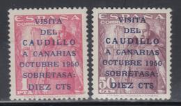 * ESPAGNE - * - N°806A/07A - Caudillo - Signé - TB - Gebraucht