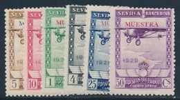 * ESPAGNE - POSTE AERIENNE  - * - N°31/36 - Surchargés MUESTRA - TB - Neufs