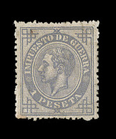 * ESPAGNE - TIMBRES IMPÔTS DE GUERRE  - * - N°8 - 1p Violet Gris - TB - War Tax