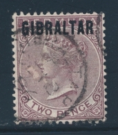 O GIBRALTAR - O - N°3 - 2p. Violet Brun - TB - Gibraltar