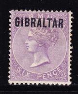 * GIBRALTAR - * - N°6 - 6p Violet - TB - Gibraltar